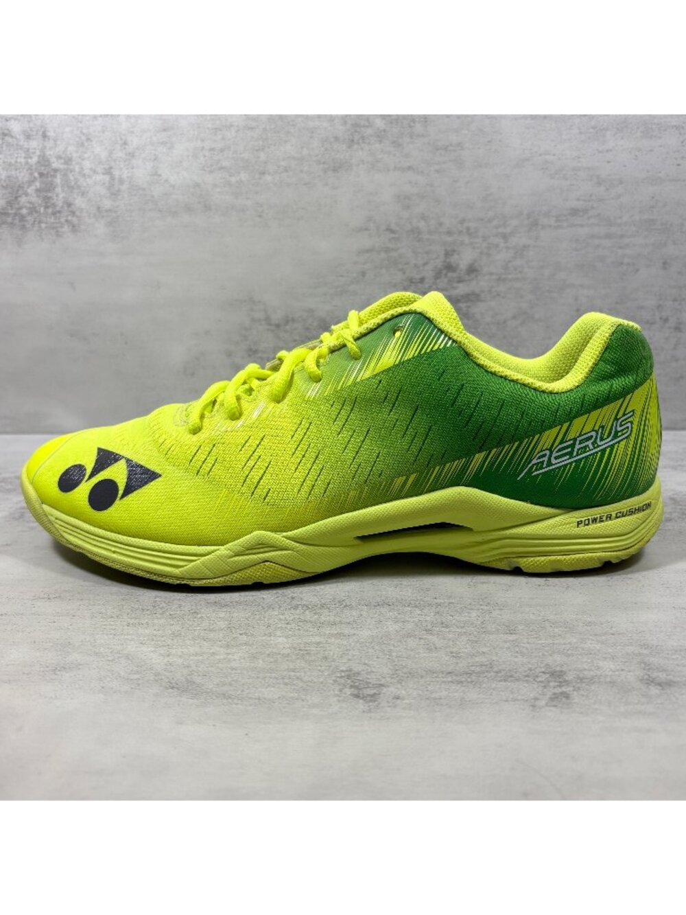Yonex Power Cushion Aerus Z Badminton Shoes - Men's Size 10.5 - Yellow Green